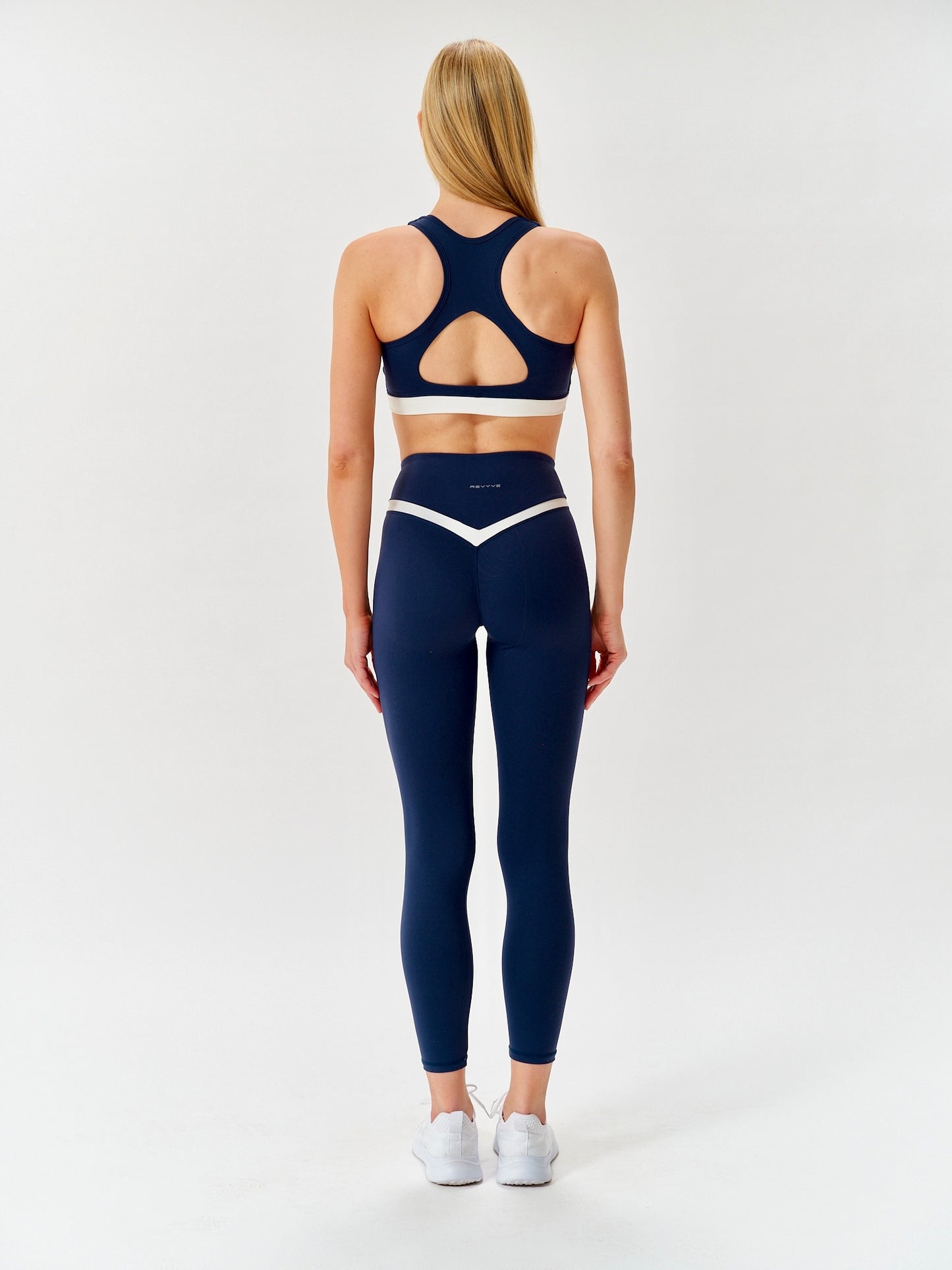 Midnight/White Scoop Bra