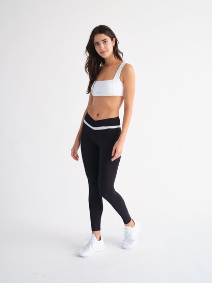 Signature V-Sculpt Black/White Leggings