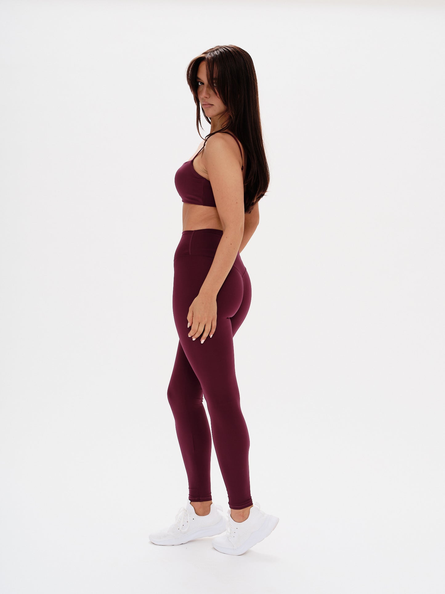 High-Waisted Mulberry Merlot Legging